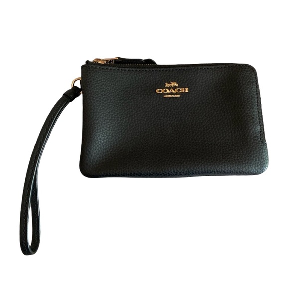 Coach Black Clutch Wristlet